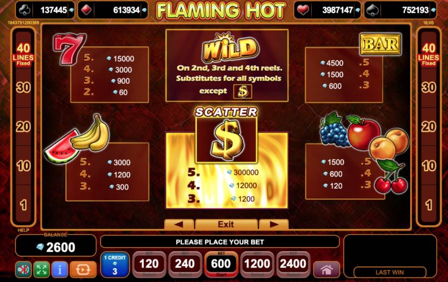 flaming hot extreme slot